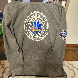 Warriors hoodie. Grey. Size XL